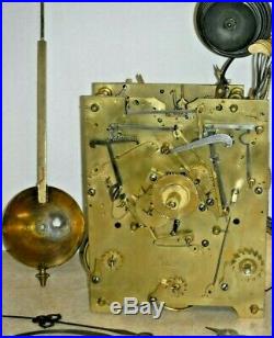 Antique J. Condliff Liverpool Triple Fusee Bracket Clock 8 Bell Brass Movement