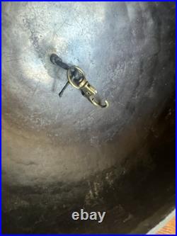 Antique Japanese 5 Temple Bells Five Bronze Flowers Hand Painted Meditation