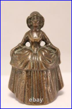 Antique Jenny Lind Figural Bronze Bell