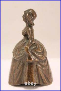 Antique Jenny Lind Figural Bronze Bell