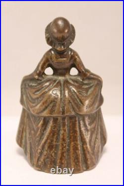 Antique Jenny Lind Figural Bronze Bell