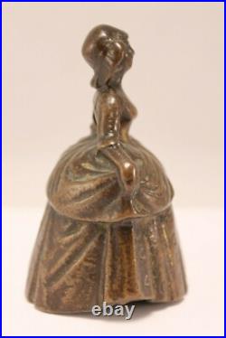 Antique Jenny Lind Figural Bronze Bell