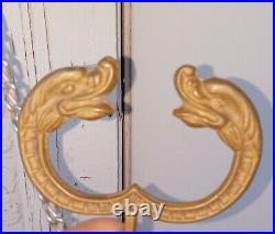 Antique Large Heavy Angel Brass Monastery Bell QUI ME TANGIT VOCEM MEAM AUDIT