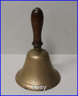 Antique Larger Brass Teacher Country School Bell