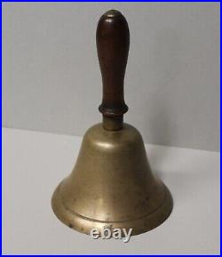 Antique Larger Brass Teacher Country School Bell