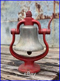 Antique Locomotive Steam Engine Brass Train Bell great action and tone