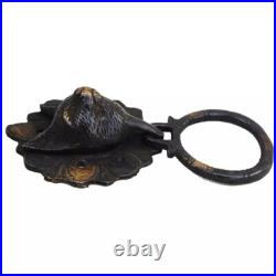Antique Look Brass Cat Look Door Knocker Ring Door Bell Home Decor