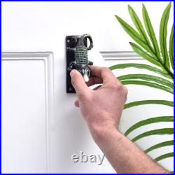 Antique Look Brass Crocodile Green Patina Door Knocker Door Bell Home Decor