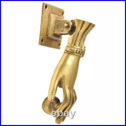 Antique Look Brass Hand Design Door Knocker Door Bell Home Decor