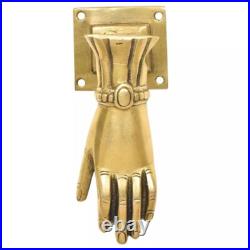 Antique Look Brass Hand Design Door Knocker Door Bell Home Decor