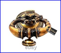 Antique Look Brass Twin Dragon Design Door Knocker Door Bell Home Decor