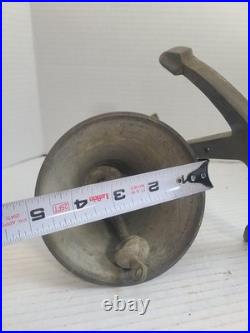 Antique Maritime Nautical Ship Brass/Bronze Bell with Anchor Wall Mount Heavy