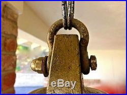 Antique Maritime Solid Brass Ship Bell with Clapper & Braided Bell-Pull Lanyard