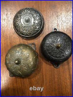 Antique Mechanical Doorbell Lot- 1870s. As Is