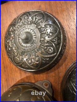 Antique Mechanical Doorbell Lot- 1870s. As Is