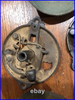 Antique Mechanical Doorbell Lot- 1870s. As Is