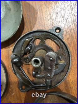 Antique Mechanical Doorbell Lot- 1870s. As Is
