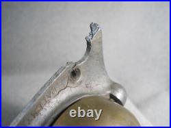 Antique Mechanical Doorbell Lot Bells Turnkeys Parts Brass 7 Items 1800`s