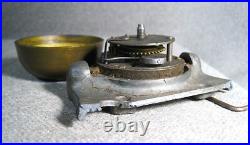 Antique Mechanical Doorbell Lot Bells Turnkeys Parts Brass 7 Items 1800`s