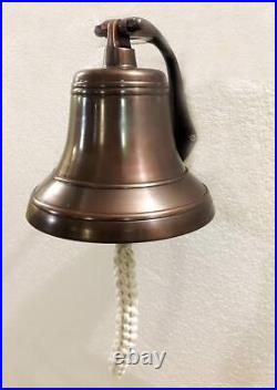 Antique Metal Ship Bell Nautical Hanging Door Bell With Wall Mounted Decor Gift