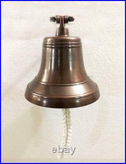 Antique Metal Ship Bell Nautical Hanging Door Bell With Wall Mounted Decor Gift