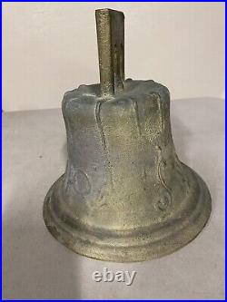 Antique Mexican Spanish Colonial Mission Church Bronze Bell 8 High Date 1810