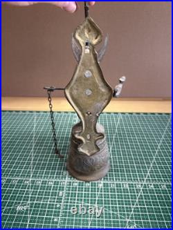 Antique Monastery Brass Door Bell Vocem Meam Audit Qui Me Tangit Latin Engraved