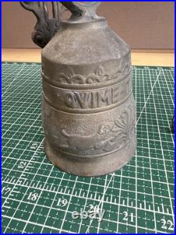 Antique Monastery Brass Door Bell Vocem Meam Audit Qui Me Tangit Latin Engraved