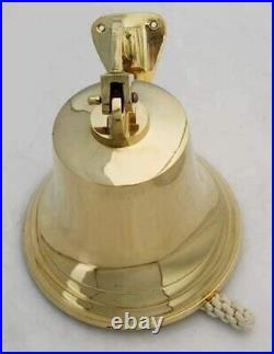 Antique Nautical Brass Ship Bell Heavy Duty Brass Anchor Brass Hanging Bell