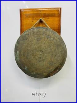 Antique Nautical Daesung Brass Gong Bell Ship's Joja Style Industrial Decor