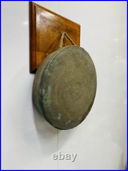 Antique Nautical Daesung Brass Gong Bell Ship's Joja Style Industrial Decor