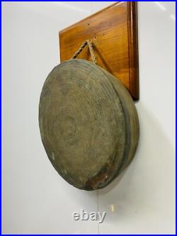 Antique Nautical Daesung Brass Gong Bell Ship's Joja Style Industrial Decor