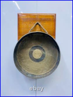 Antique Nautical Daesung Brass Gong Bell Ship's Joja Style Industrial Decor