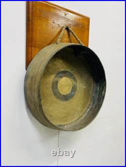 Antique Nautical Daesung Brass Gong Bell Ship's Joja Style Industrial Decor