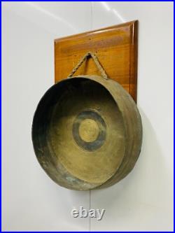 Antique Nautical Daesung Brass Gong Bell Ship's Joja Style Industrial Decor