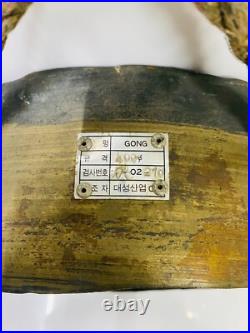 Antique Nautical Daesung Brass Gong Bell Ship's Joja Style Industrial Decor