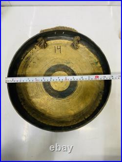 Antique Nautical Daesung Brass Gong Bell Ship's Joja Style Industrial Decor