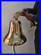 Antique Nautical Hanging Door Bell Brass Ship 18 Big Wall Mounted Bracket Gift