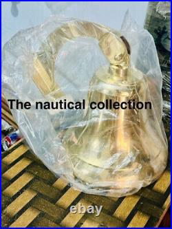 Antique Nautical Hanging Door Bell Brass Ship 18 Wall Mounted Bracket Marine