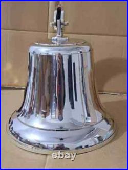 Antique Nautical Hanging Door Bell Brass Ship Big Wall Mounted Bracket GIFT