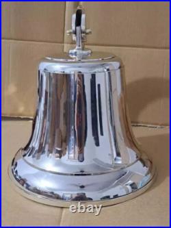 Antique Nautical Hanging Door Bell Brass Ship Big Wall Mounted Bracket GIFT
