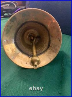 Antique Nautical, Heavy Solid Brass Ship's Bell, 6 with Wall Mount Bracket