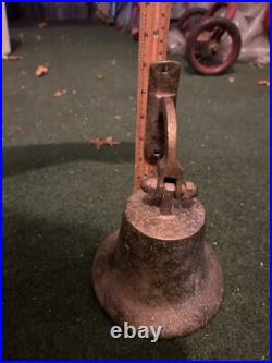 Antique Nautical Solid Brass Bell Large Wall Mount 8 Naval, Marine SNS0223