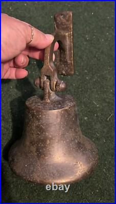 Antique Nautical Solid Brass Bell Large Wall Mount 8 Naval, Marine SNS0223