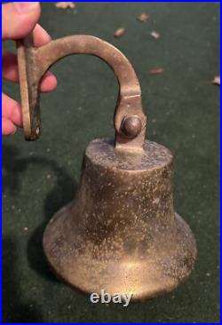 Antique Nautical Solid Brass Bell Large Wall Mount 8 Naval, Marine SNS0223