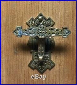 Antique Nickel Brass Decorative Manual Door Bell Victorian 141-19C