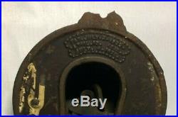 Antique Old Alarm Brass & Cast Bell Patent Date 1876 Fire School Alarm Boxing
