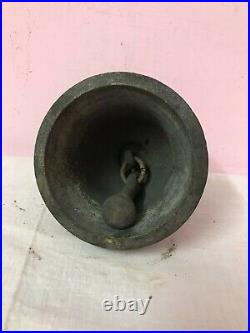 Antique Old Brass Bronze Bell Metal Wall Hanging Bell Vintage Temple Pooja D50