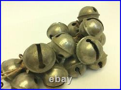 Antique Old Brass Metal Sleigh Bells Christmas Décor Bells Pinecone Decorative