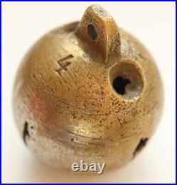 Antique Old Ornament Bronze Brass Bell. Native Sound. TULA 4 MARK (Y23-05)